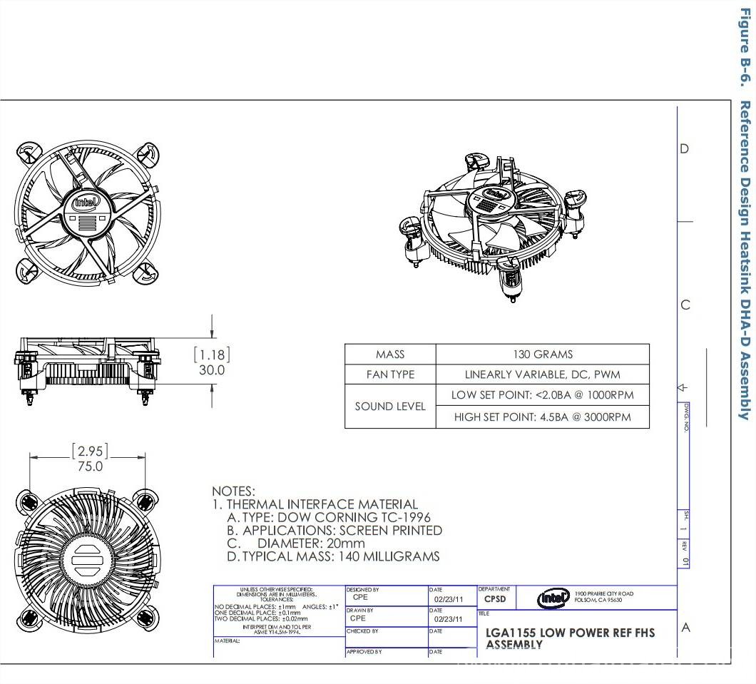 Boxed Cooler Dimensions Intel Ivy Haswell Heatsink Fan Mihai MATEI