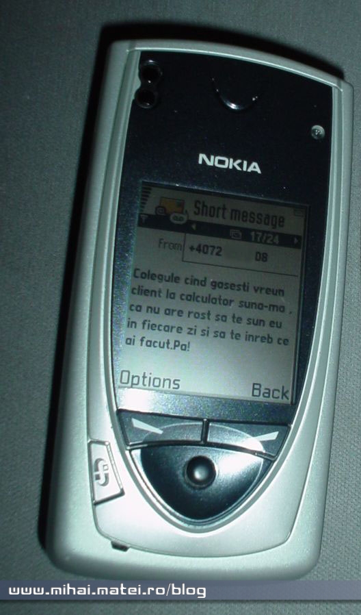 SMS pe Nokia 7650