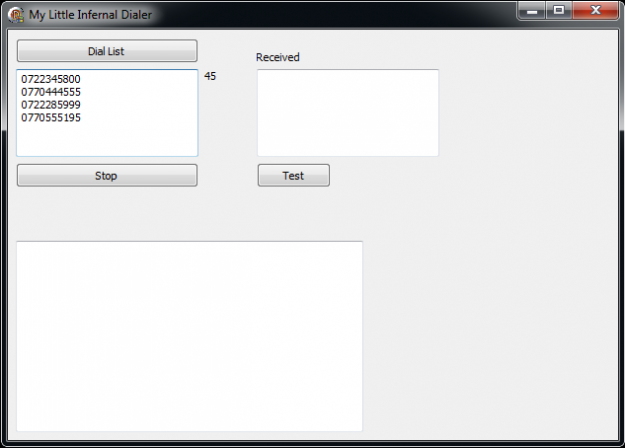Automated Phone Dialer Application snapshot