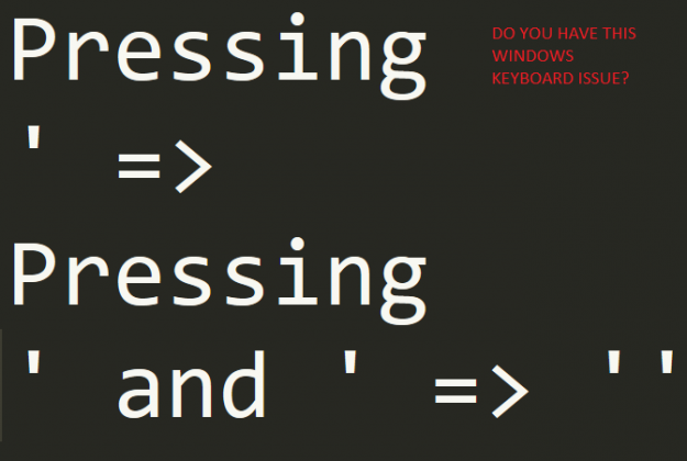 double-quotes-keyboard-issue